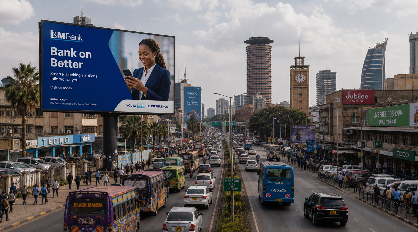 Outdoor digital billboard