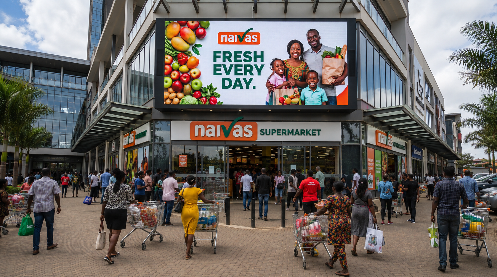 Outdoor digital billboard