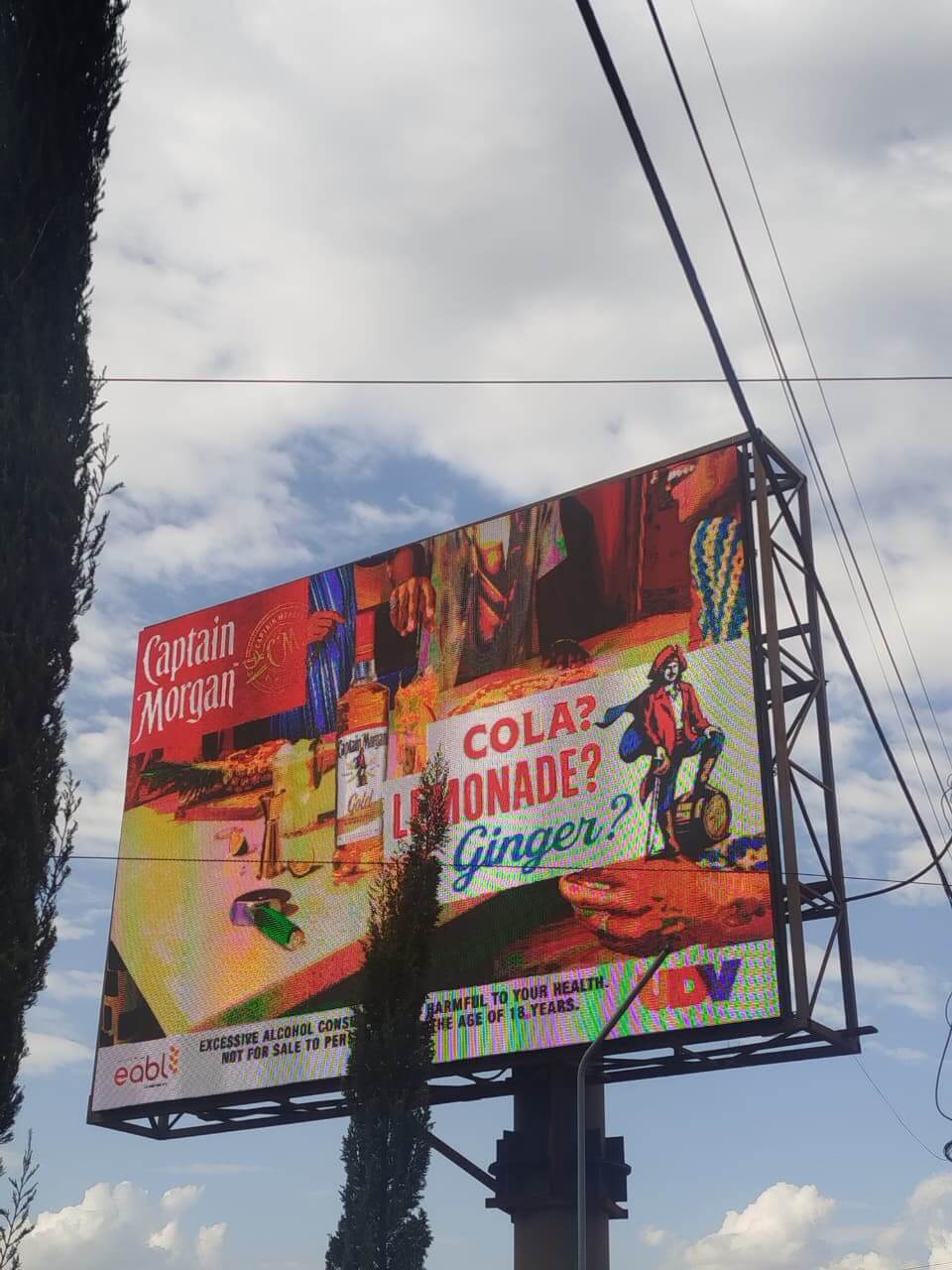 Outdoor digital billboard